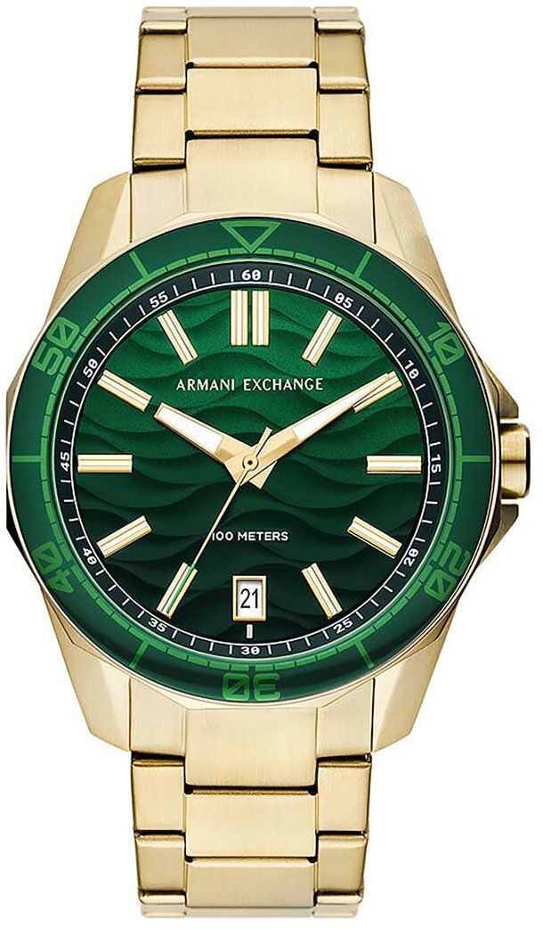 Hodinky Armani Exchange pánske, zlatá farba