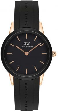 Hodinky Daniel Wellington Iconic Motion dámske, čierna farba