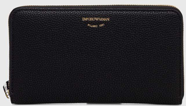 Peňaženka Emporio Armani dámska, čierna farba, Y3H168 YVZ7B