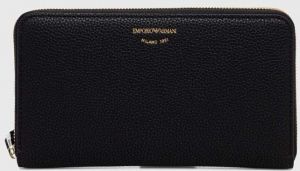 Peňaženka Emporio Armani dámska, čierna farba, Y3H168 YVZ7B