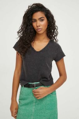 Bavlnené tričko American Vintage  T-SHIRT MC COL V