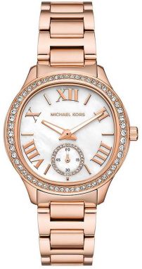 Hodinky Michael Kors dámske, ružová farba