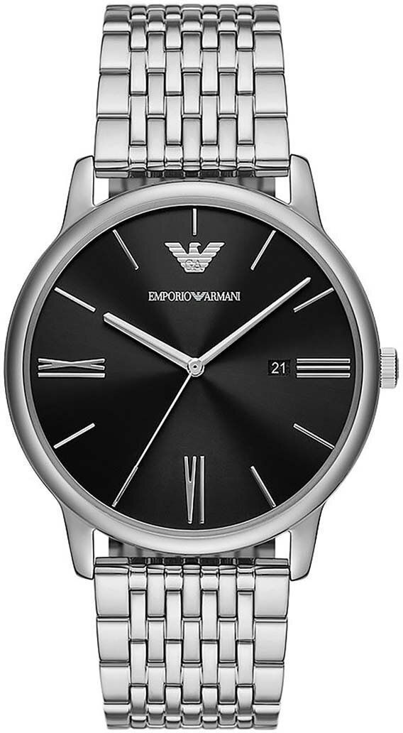 Hodinky Emporio Armani pánske, strieborná farba
