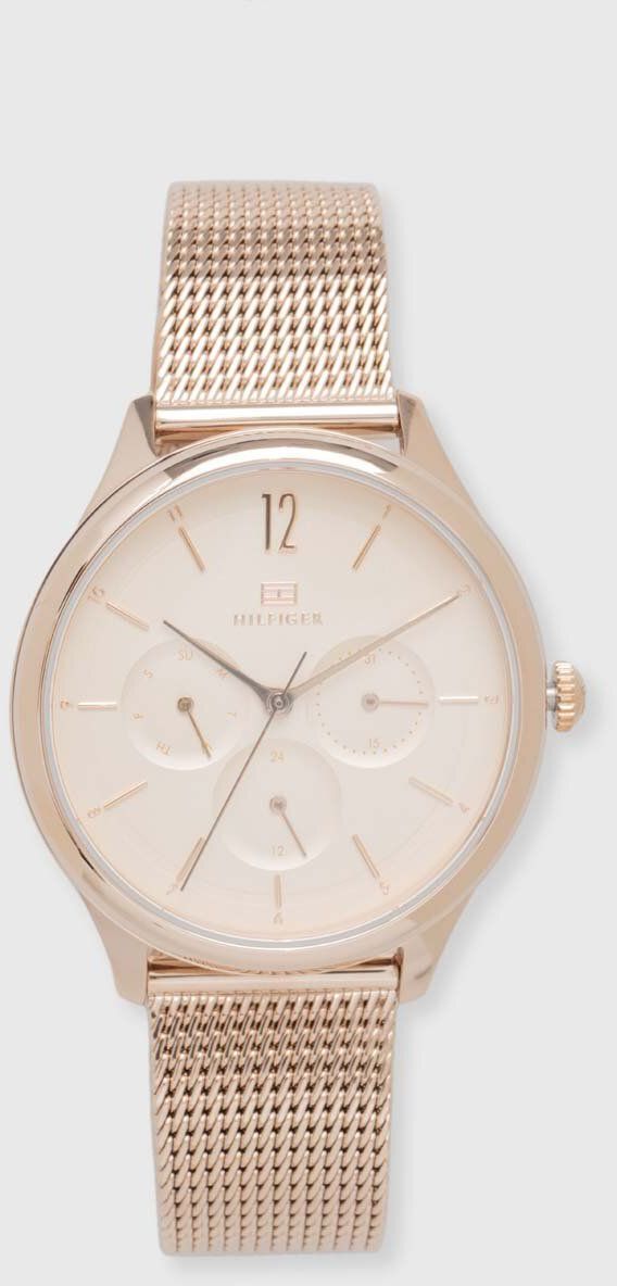 Hodinky Tommy Hilfiger dámske, zlatá farba