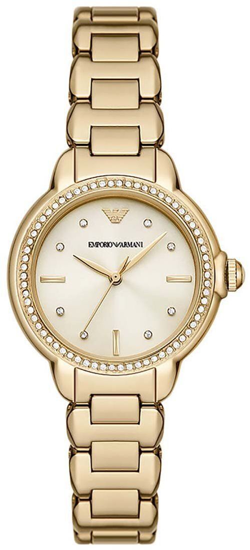 Hodinky Emporio Armani dámske, zlatá farba