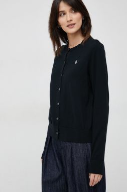 Kardigán Polo Ralph Lauren dámsky,čierna farba,tenký,211891672