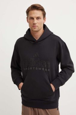 Mikina adidas All SZN pánska, čierna farba, s kapucňou, IX1266