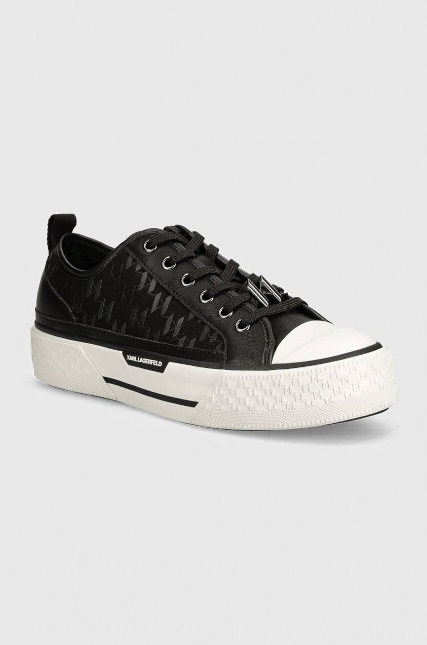 Tenisky Karl Lagerfeld KAMPUS pánske, čierna farba, KL50424