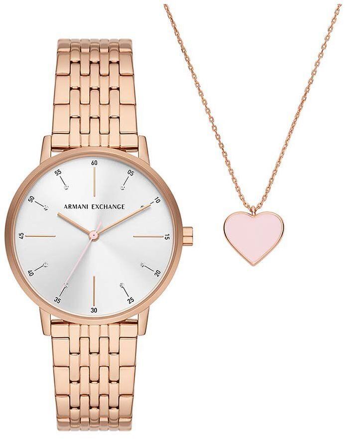 Hodinky a náhrdelníky Armani Exchange zlatá farba