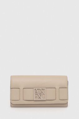 Peňaženka Armani Exchange dámska, béžová farba, 948572 0A874