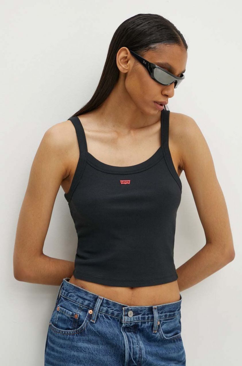 Top Levi's dámsky, čierna farba, A7420