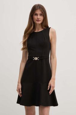 Šaty Marciano Guess ODETTE čierna farba, mini, áčkový strih, 4YGK22 6375Z
