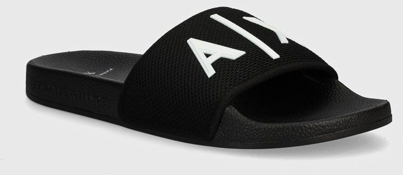 Šľapky Armani Exchange pánske, čierna farba, XUP001 XV820 S277