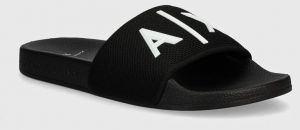 Šľapky Armani Exchange pánske, čierna farba, XUP001 XV820 S277