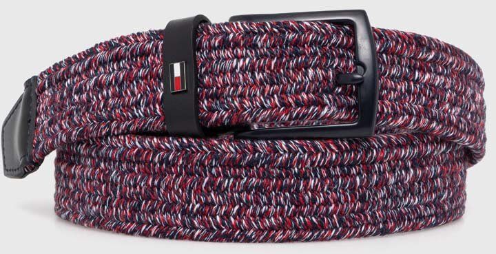 Opasok Tommy Hilfiger pánsky, tmavomodrá farba, AM0AM12548