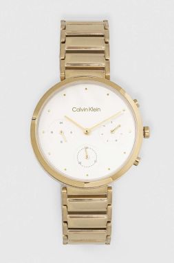 Hodinky Calvin Klein dámske, zlatá farba