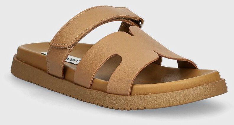 Kožené šľapky Steve Madden dámske, hnedá farba