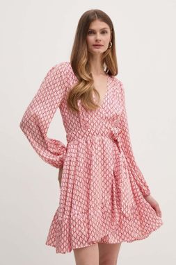 Šaty Marciano Guess JOSETTE červená farba, mini, áčkový strih, 4YGK11 9859Z