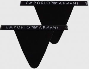 Tangá Emporio Armani Underwear 2-pak čierna farba, 164522 4F227