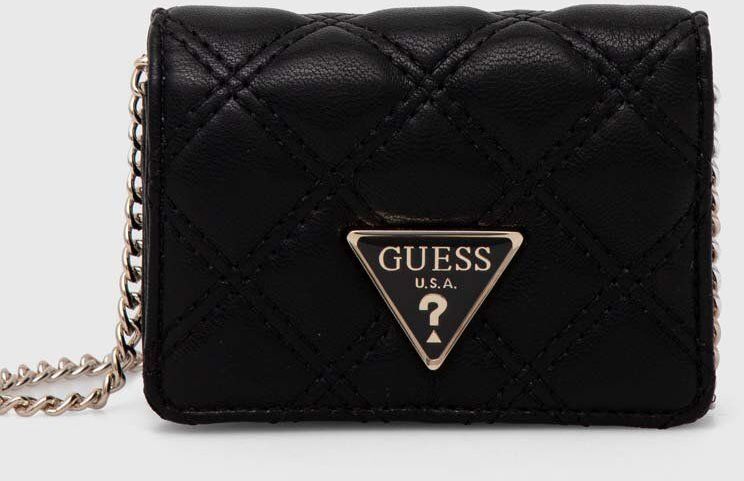 Peňaženka Guess GIULLY dámska, čierna farba, SWQG87 48860