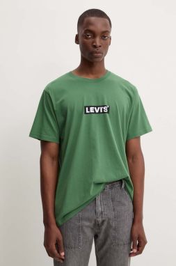Bavlnené tričko Levi's pánske, biela farba, s potlačou, A2082