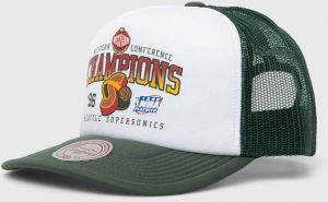 Šiltovka Mitchell&Ness Seattle Supersonics biela farba, s potlačou, HHSS7498-SSUYYPPPWHIT