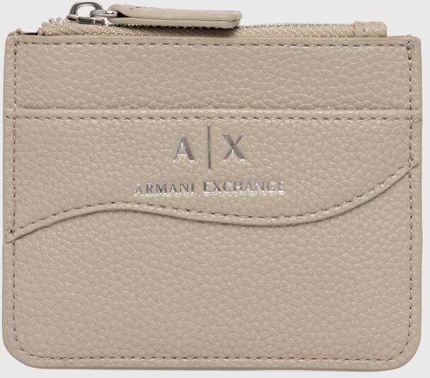 Puzdro na karty Armani Exchange béžová farba, 948539 CC783
