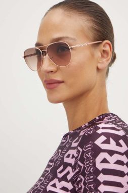 Slnečné okuliare Guess dámske, zlatá farba, GF6143 28F