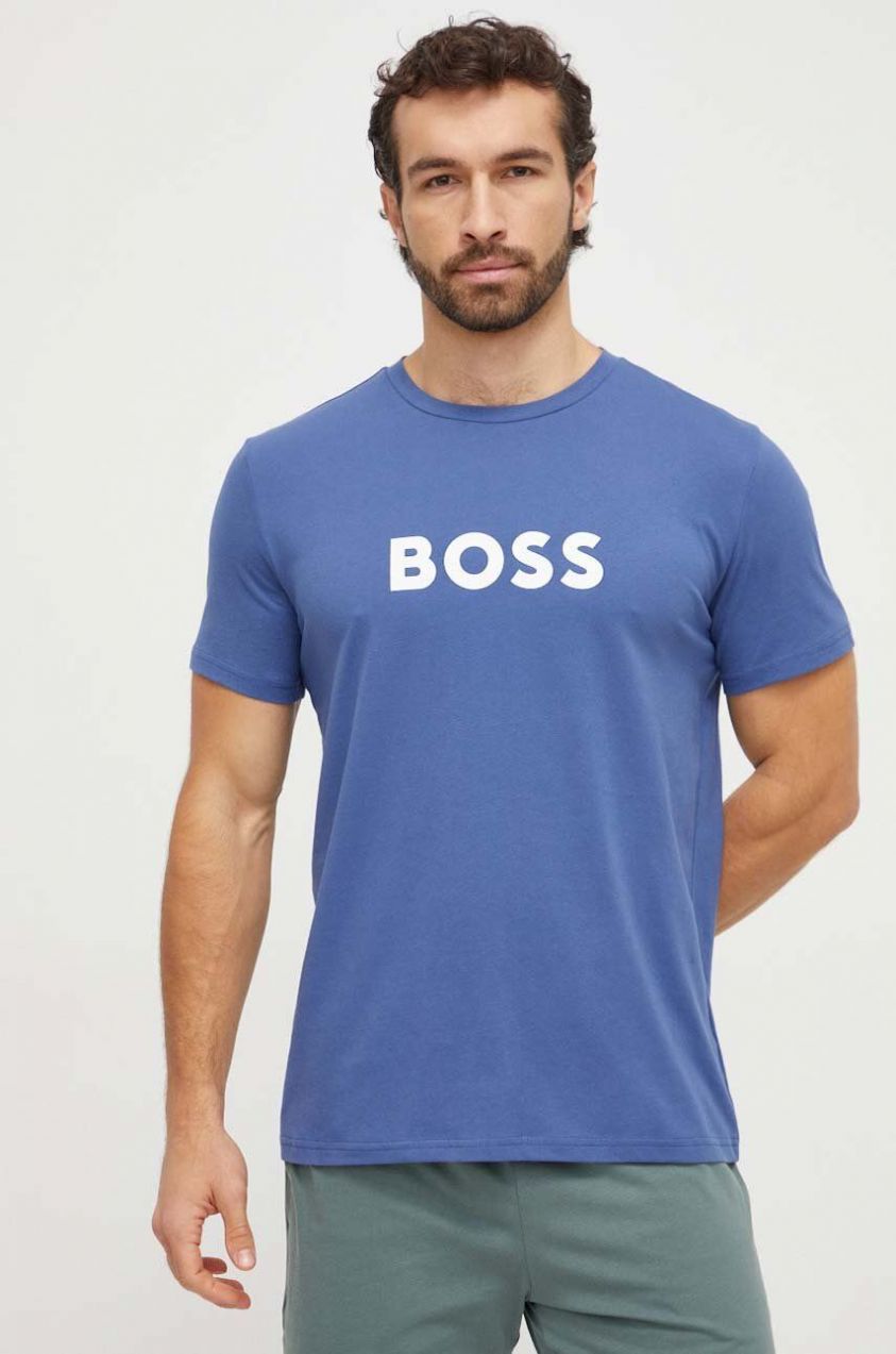 Bavlnené tričko BOSS pánske, s potlačou, 50503276
