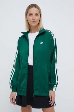 Mikina adidas Originals Track Top dámska, tyrkysová farba, s nášivkou, IP0699