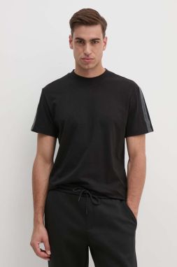 Bavlnené tričko Calvin Klein Jeans pánske, čierna farba, s potlačou, J30J325653