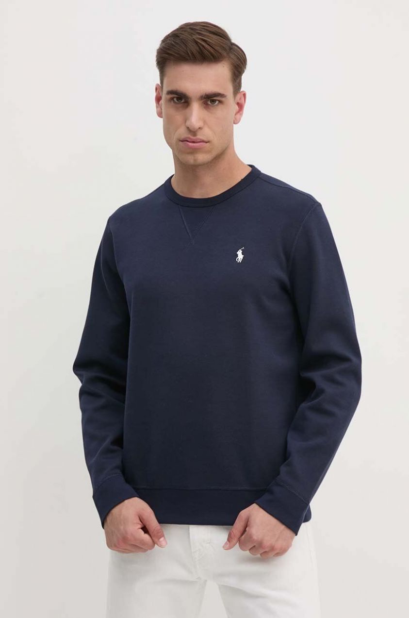 Mikina Polo Ralph Lauren pánska, tmavomodrá farba, jednofarebná, 710888284