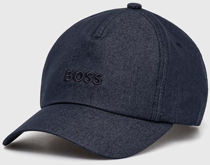 Šiltovka Boss Orange tmavomodrá farba, jednofarebná, 50519866