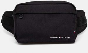 Ľadvinka Tommy Hilfiger čierna farba, AM0AM12452