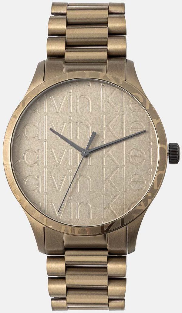 Hodinky Calvin Klein pánske, béžová farba, 25200343