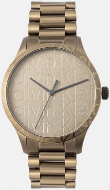 Hodinky Calvin Klein pánske, béžová farba, 25200343