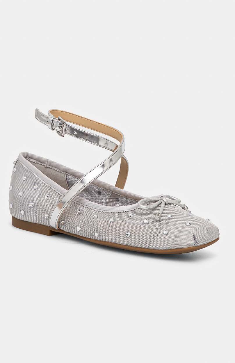 Baleríny MICHAEL Michael Kors Collette strieborná farba, 40T4CTFP2D 040
