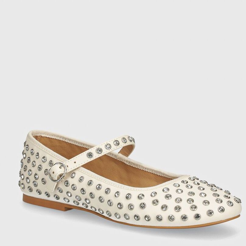 Baleríny Steve Madden Vinetta-R biela farba, SM11003147