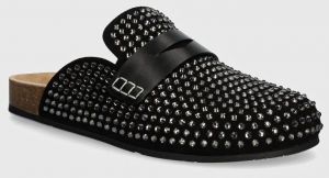 Šľapky JW Anderson Crystal dámske, čierna farba, ANW43050A