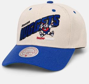Šiltovka Mitchell&Ness Denver Nuggets béžová farba, s nášivkou, HHSS7506-DNUYYPPPOFWH