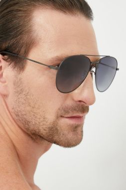 Slnečné okuliare Tommy Hilfiger pánske, čierna farba