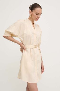 Šaty Twinset béžová farba, mini, oversize