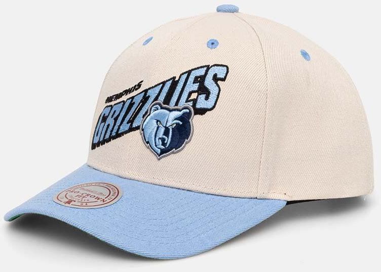 Šiltovka Mitchell&Ness Memphis Grizzlies béžová farba, vzorovaná, HHSS7555-MGRYYPPPOFWH