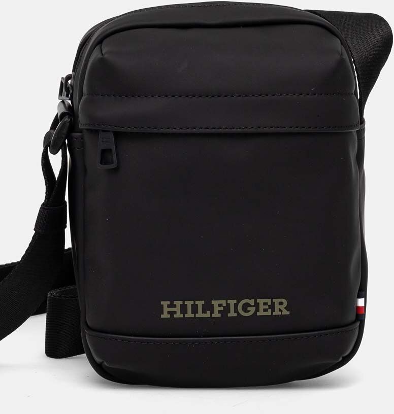 Malá taška Tommy Hilfiger čierna farba, AM0AM12604
