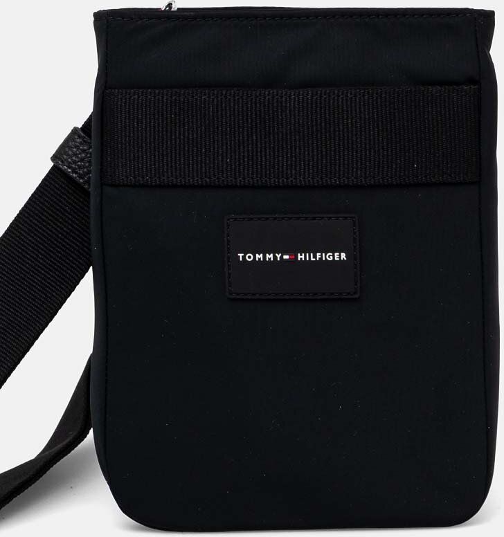 Malá taška Tommy Hilfiger čierna farba, AM0AM12468