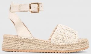 Espadrilky Answear.LAB béžová farba, na platforme