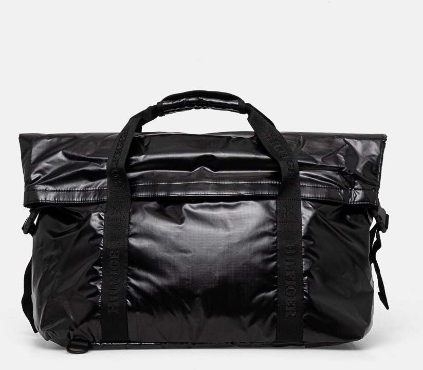 Taška Tommy Hilfiger čierna farba, AM0AM12459