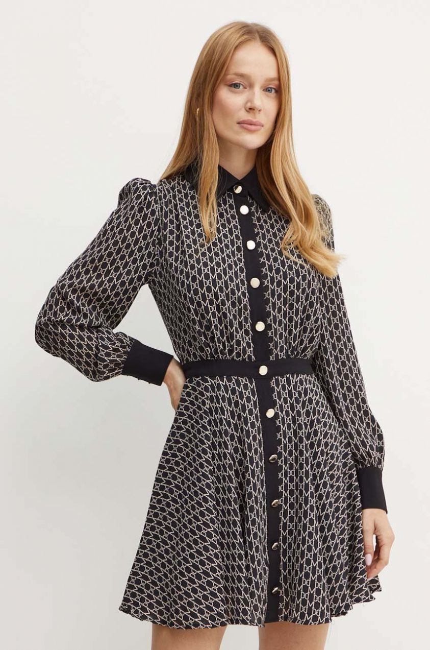 Šaty Marciano Guess EDITH čierna farba, mini, áčkový strih, 4YGK35 7142A