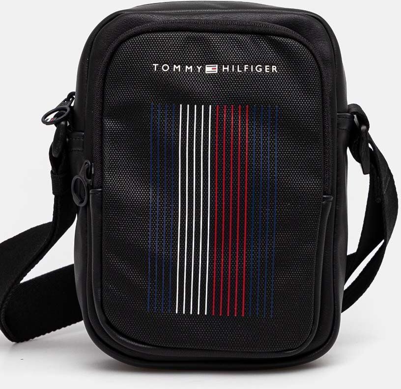 Malá taška Tommy Hilfiger čierna farba, AM0AM12457