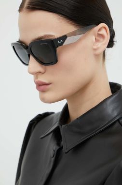 Slnečné okuliare Armani Exchange dámske, čierna farba, 0AX4125SU